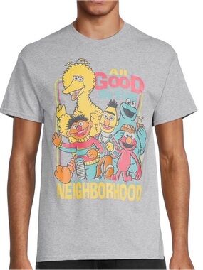 Sesame Street 'All Good in the Neighborhood' Graphic Tee adult large